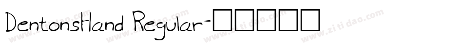 DentonsHand Regular字体转换